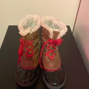 Anne Klein fur inside rain/ snow boot